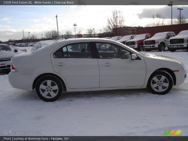 White Suede / Charcoal Black 2008 Ford Fusion SE