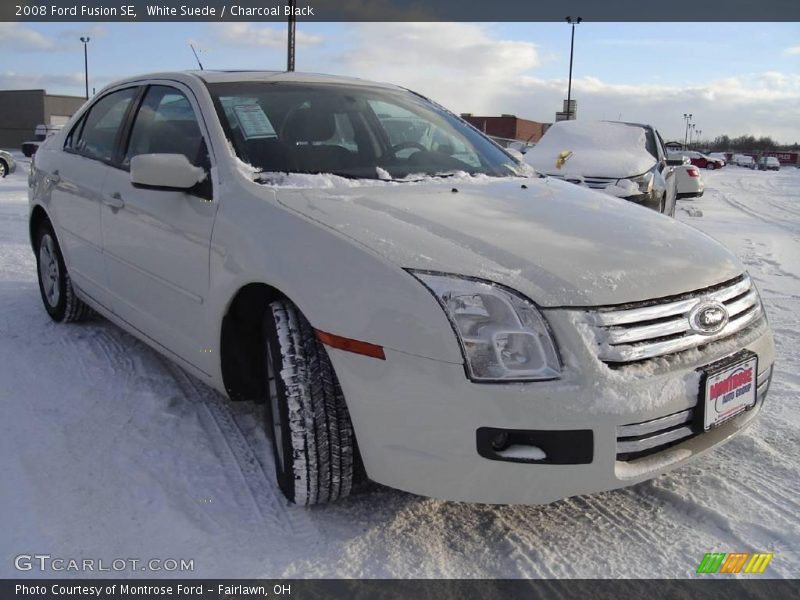 White Suede / Charcoal Black 2008 Ford Fusion SE