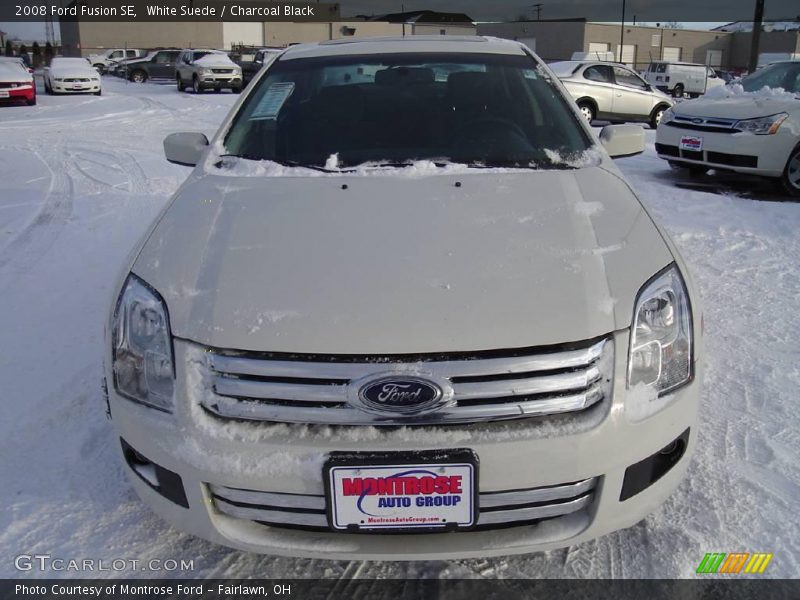 White Suede / Charcoal Black 2008 Ford Fusion SE