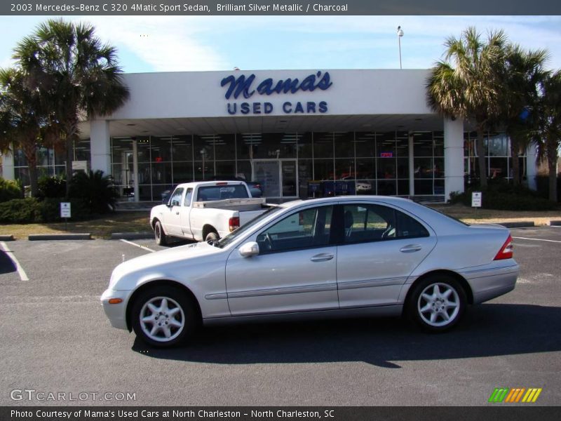 Brilliant Silver Metallic / Charcoal 2003 Mercedes-Benz C 320 4Matic Sport Sedan