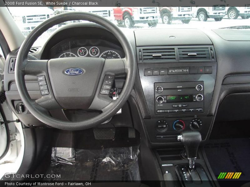 White Suede / Charcoal Black 2008 Ford Fusion SE