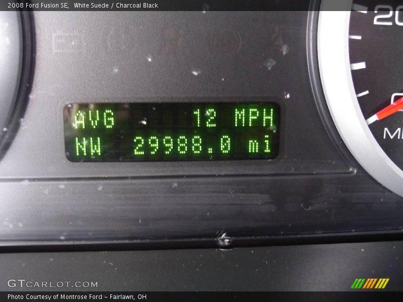 White Suede / Charcoal Black 2008 Ford Fusion SE