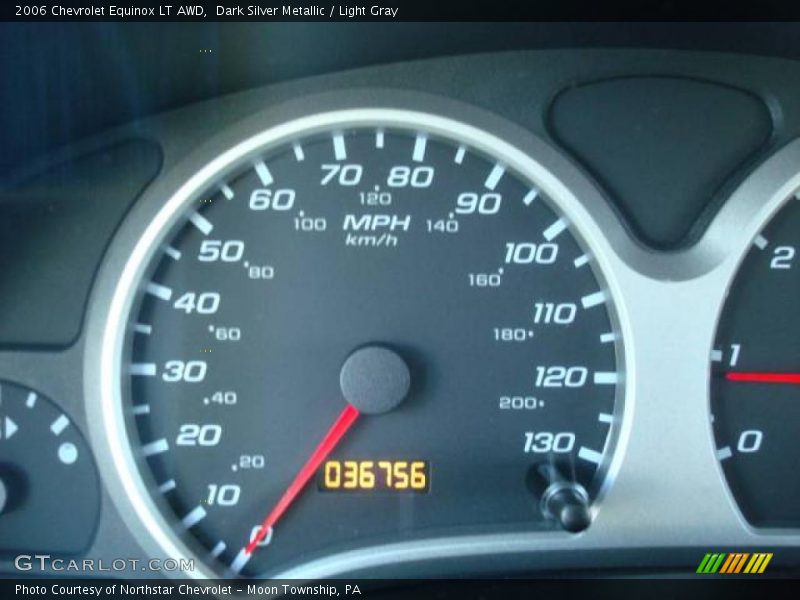 Dark Silver Metallic / Light Gray 2006 Chevrolet Equinox LT AWD