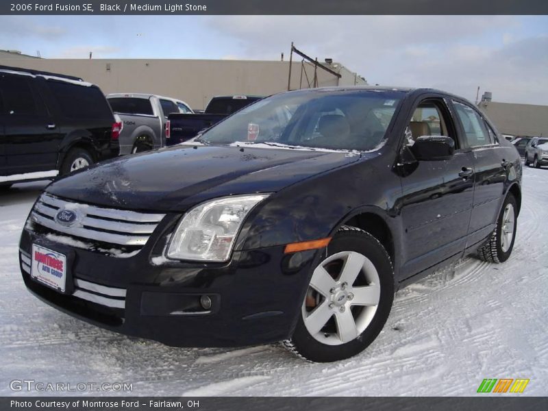 Black / Medium Light Stone 2006 Ford Fusion SE