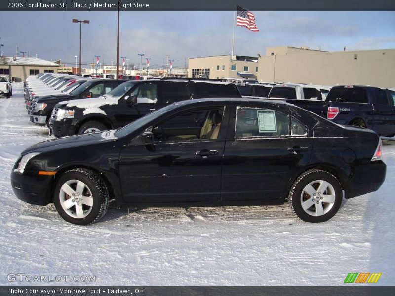 Black / Medium Light Stone 2006 Ford Fusion SE