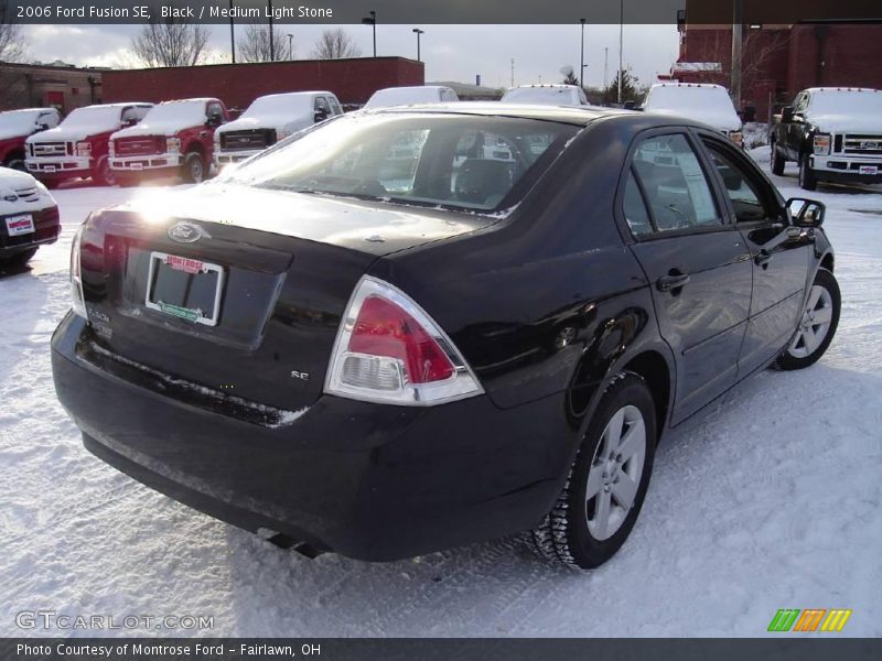 Black / Medium Light Stone 2006 Ford Fusion SE