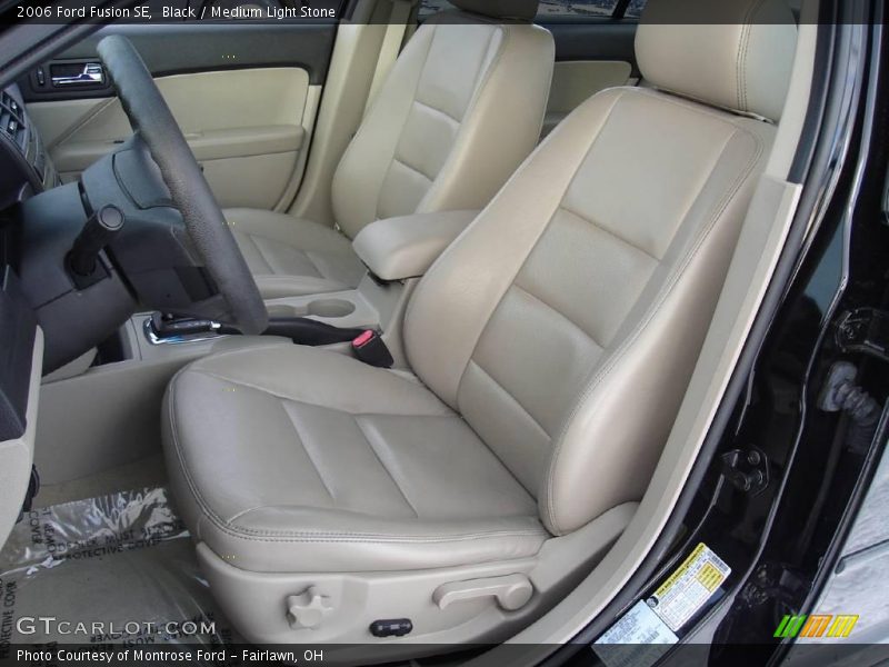 Black / Medium Light Stone 2006 Ford Fusion SE