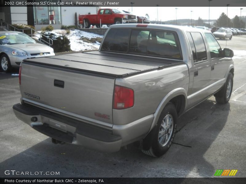 Pewter Metallic / Pewter 2002 GMC Sonoma SLS Crew Cab 4x4