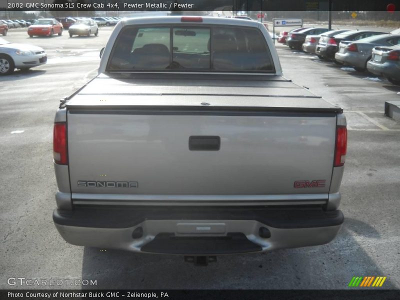 Pewter Metallic / Pewter 2002 GMC Sonoma SLS Crew Cab 4x4