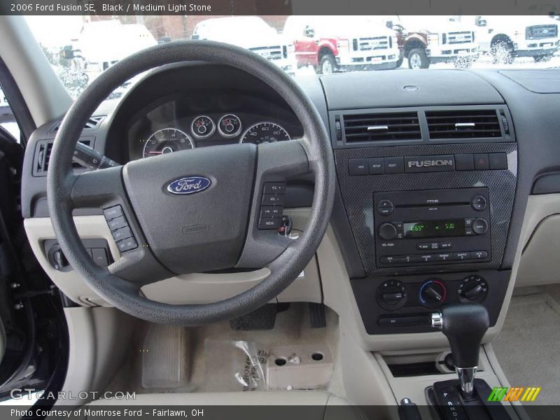Black / Medium Light Stone 2006 Ford Fusion SE