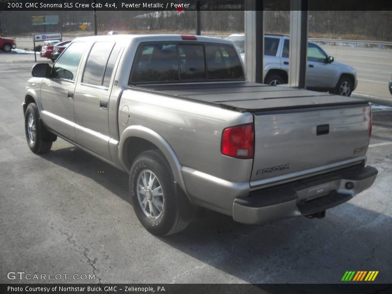 Pewter Metallic / Pewter 2002 GMC Sonoma SLS Crew Cab 4x4