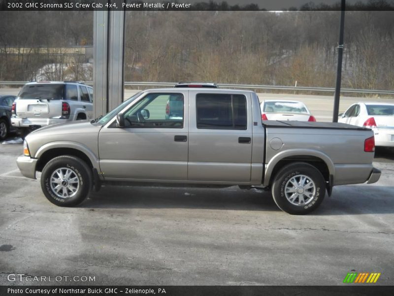 Pewter Metallic / Pewter 2002 GMC Sonoma SLS Crew Cab 4x4
