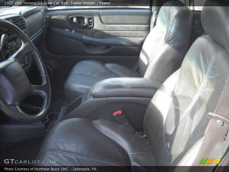 Pewter Metallic / Pewter 2002 GMC Sonoma SLS Crew Cab 4x4