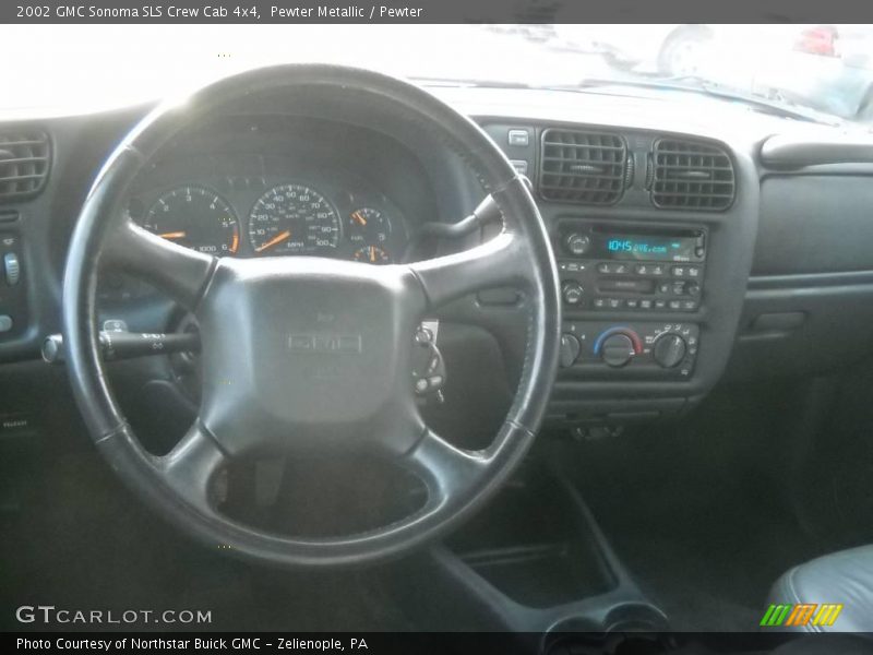 Pewter Metallic / Pewter 2002 GMC Sonoma SLS Crew Cab 4x4