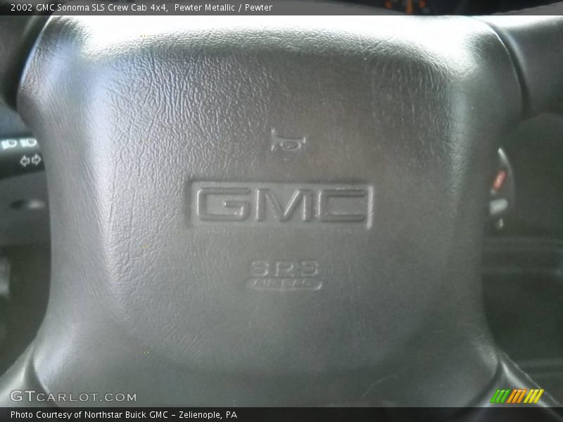 Pewter Metallic / Pewter 2002 GMC Sonoma SLS Crew Cab 4x4