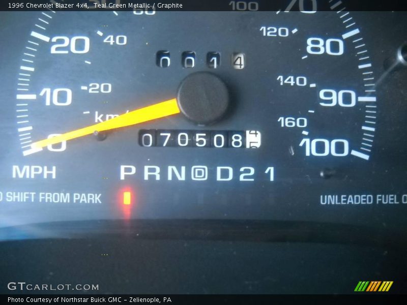 Teal Green Metallic / Graphite 1996 Chevrolet Blazer 4x4