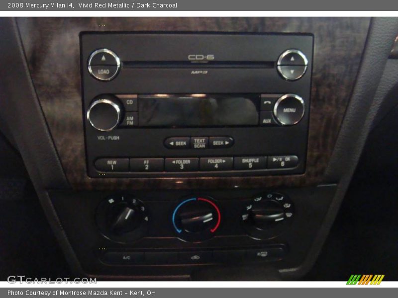 Vivid Red Metallic / Dark Charcoal 2008 Mercury Milan I4