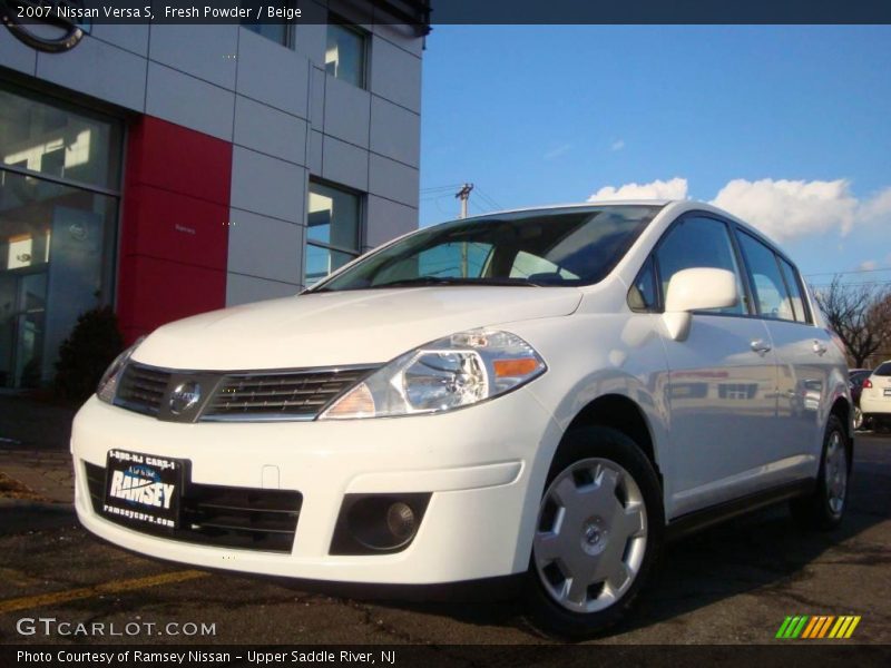 Fresh Powder / Beige 2007 Nissan Versa S