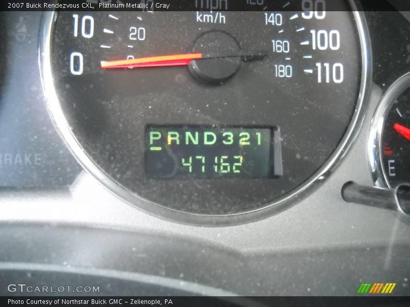 Platinum Metallic / Gray 2007 Buick Rendezvous CXL