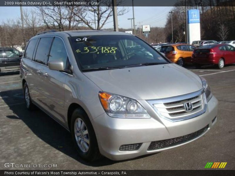 Silver Pearl Metallic / Gray 2009 Honda Odyssey EX-L