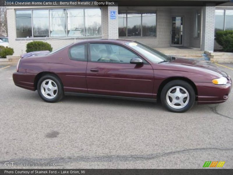 Berry Red Metallic / Ebony Black 2004 Chevrolet Monte Carlo LS
