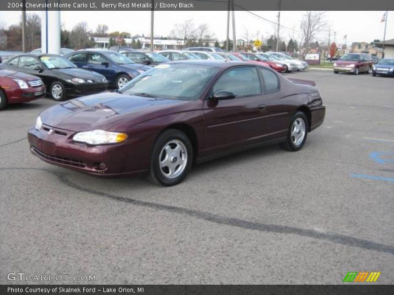 Berry Red Metallic / Ebony Black 2004 Chevrolet Monte Carlo LS
