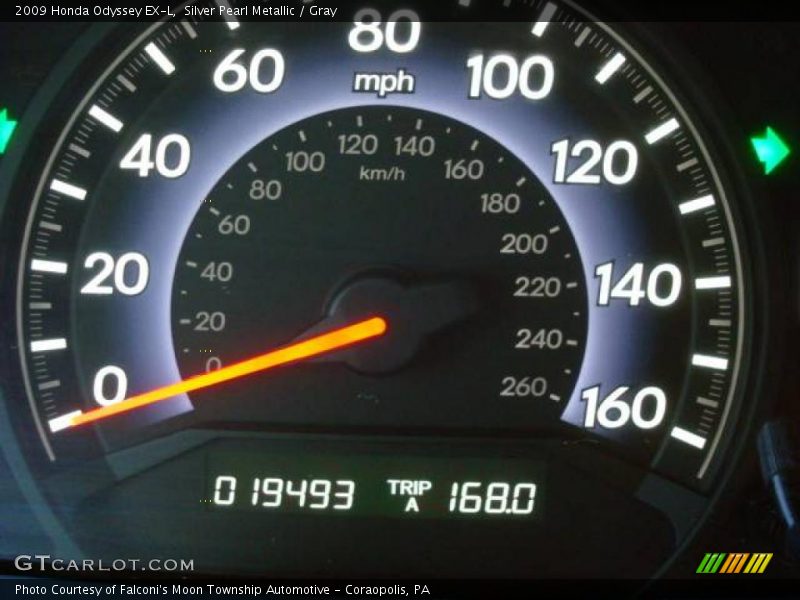 Silver Pearl Metallic / Gray 2009 Honda Odyssey EX-L