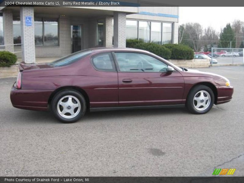 Berry Red Metallic / Ebony Black 2004 Chevrolet Monte Carlo LS