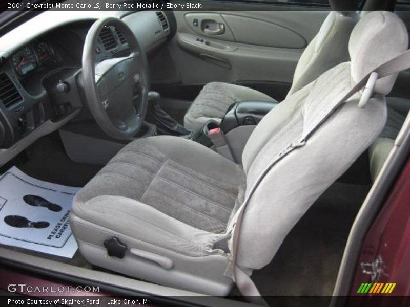 Berry Red Metallic / Ebony Black 2004 Chevrolet Monte Carlo LS