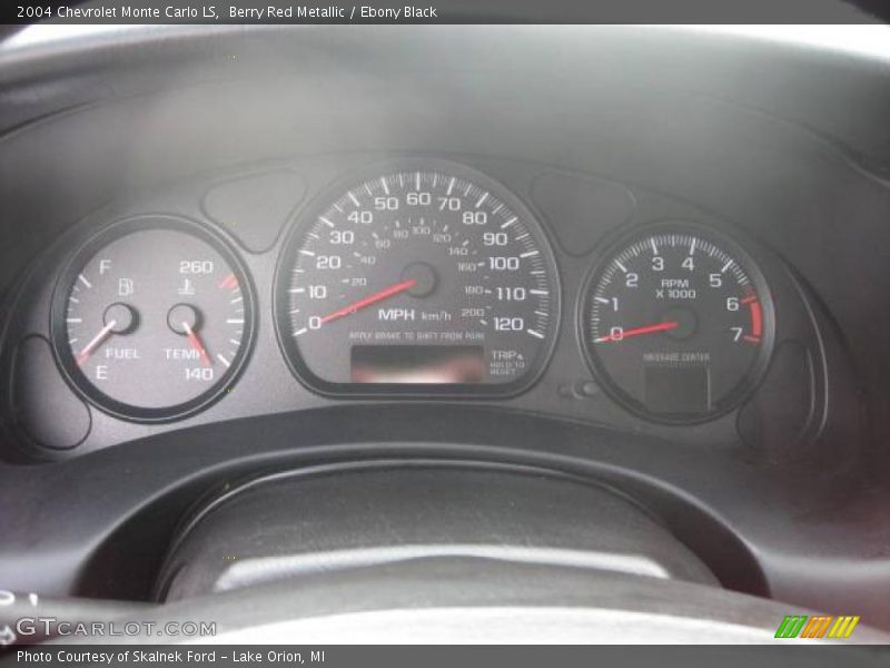 Berry Red Metallic / Ebony Black 2004 Chevrolet Monte Carlo LS
