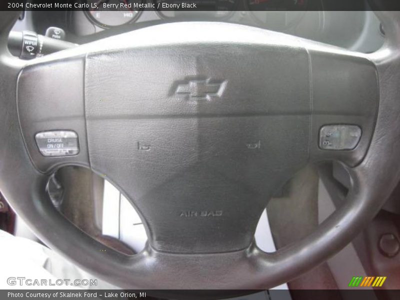 Berry Red Metallic / Ebony Black 2004 Chevrolet Monte Carlo LS