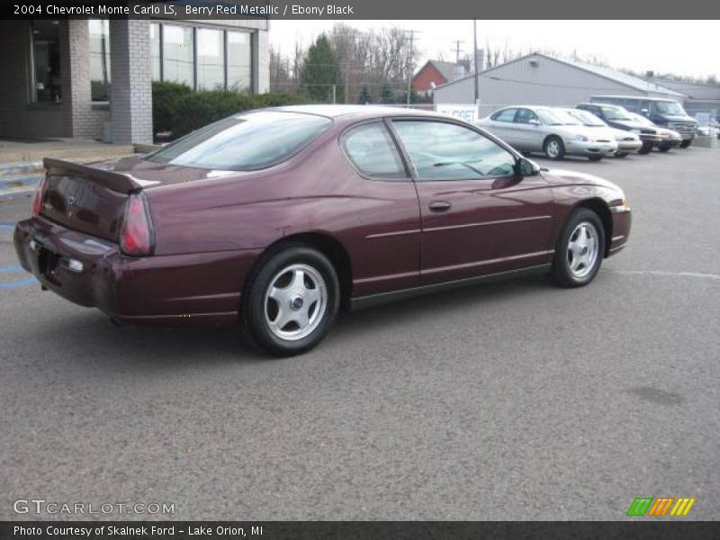 Berry Red Metallic / Ebony Black 2004 Chevrolet Monte Carlo LS