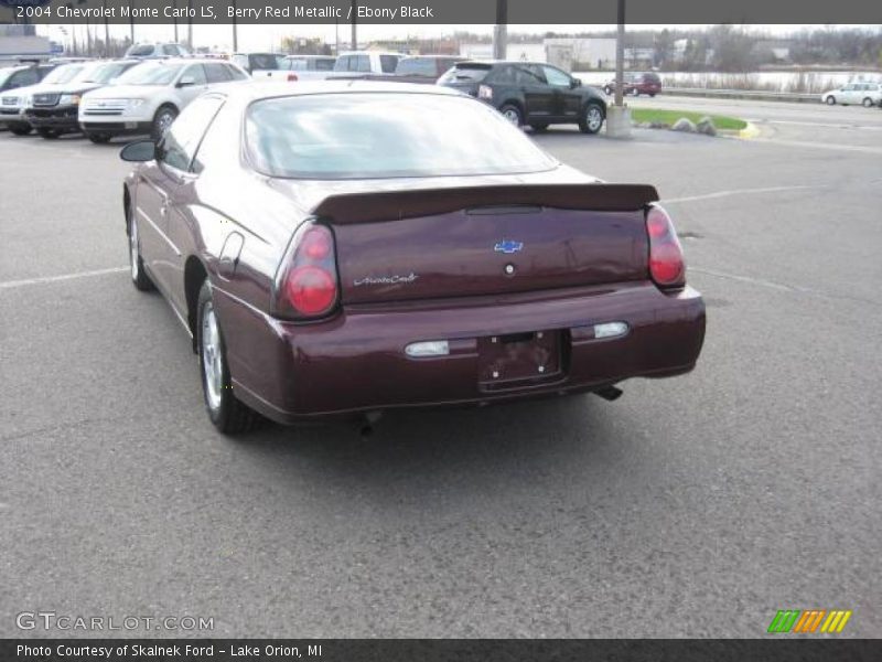 Berry Red Metallic / Ebony Black 2004 Chevrolet Monte Carlo LS