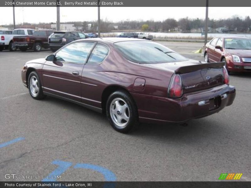 Berry Red Metallic / Ebony Black 2004 Chevrolet Monte Carlo LS