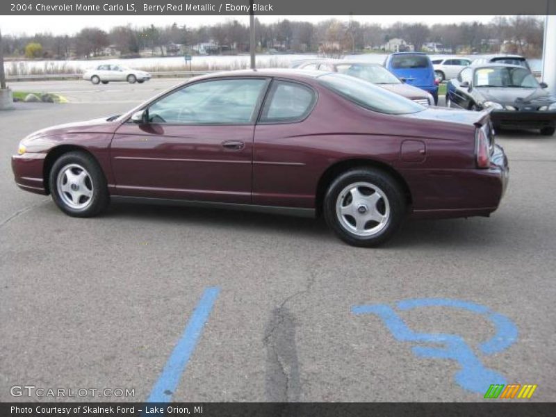 Berry Red Metallic / Ebony Black 2004 Chevrolet Monte Carlo LS