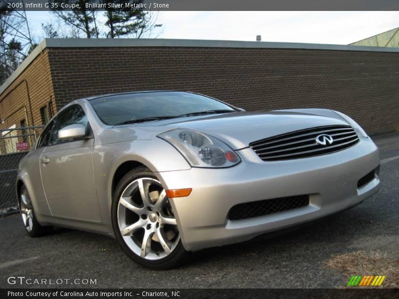 Brilliant Silver Metallic / Stone 2005 Infiniti G 35 Coupe