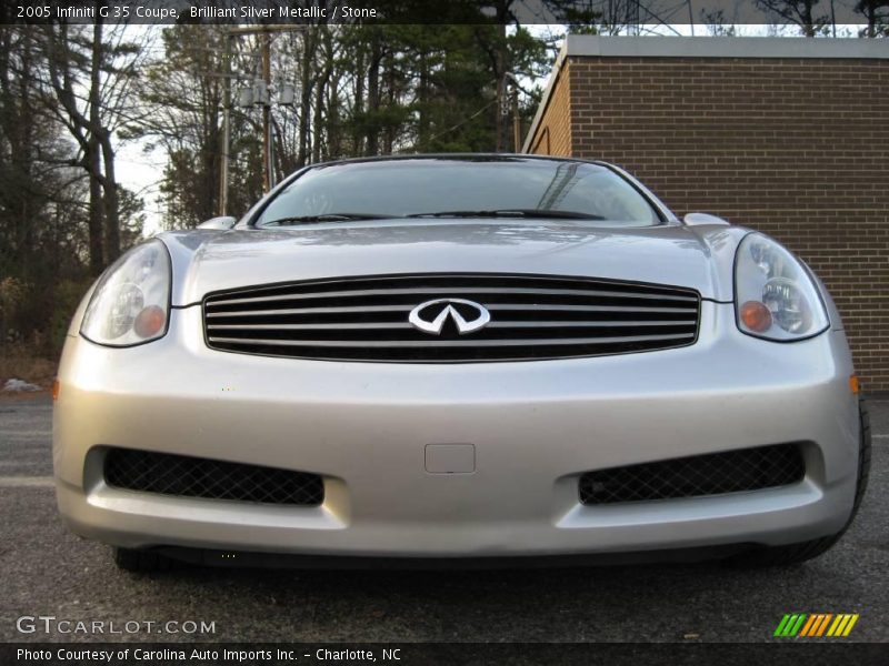 Brilliant Silver Metallic / Stone 2005 Infiniti G 35 Coupe