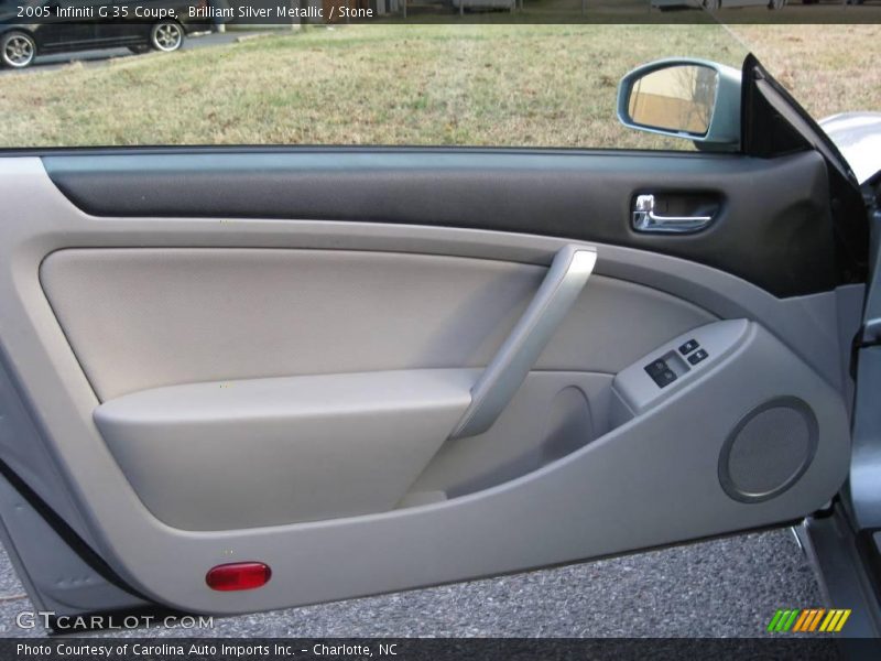 Brilliant Silver Metallic / Stone 2005 Infiniti G 35 Coupe