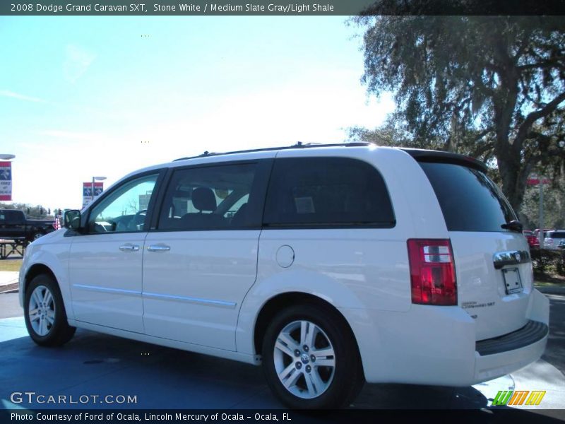 Stone White / Medium Slate Gray/Light Shale 2008 Dodge Grand Caravan SXT