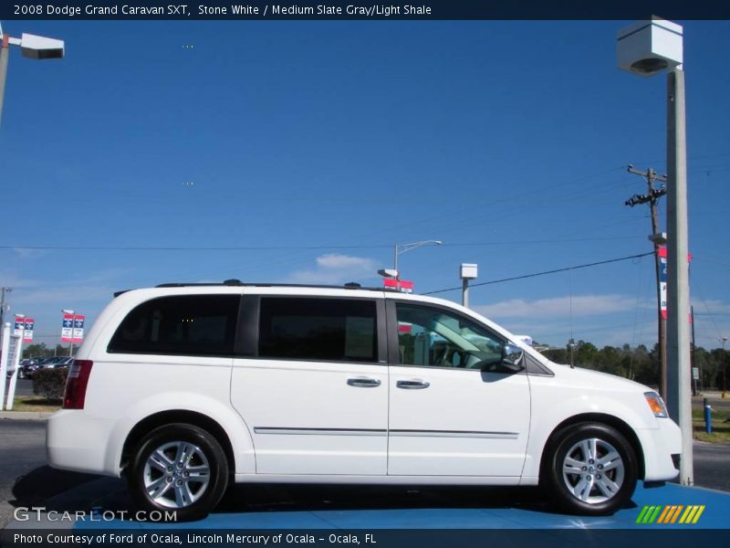 Stone White / Medium Slate Gray/Light Shale 2008 Dodge Grand Caravan SXT