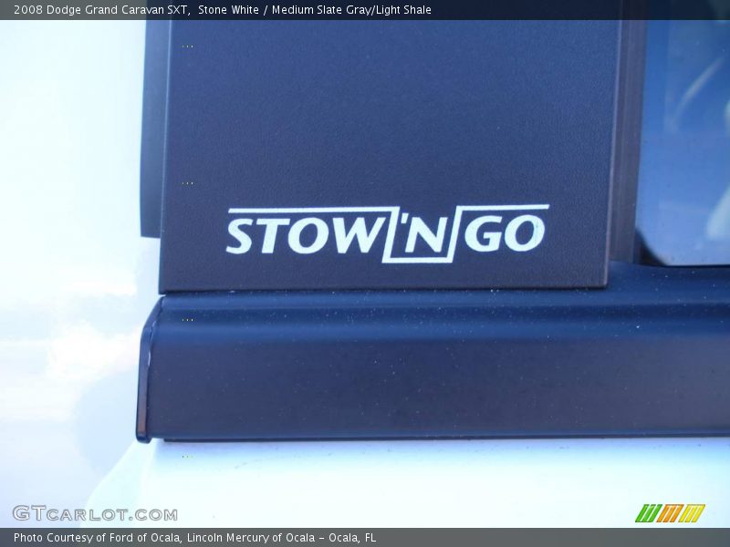 Stone White / Medium Slate Gray/Light Shale 2008 Dodge Grand Caravan SXT