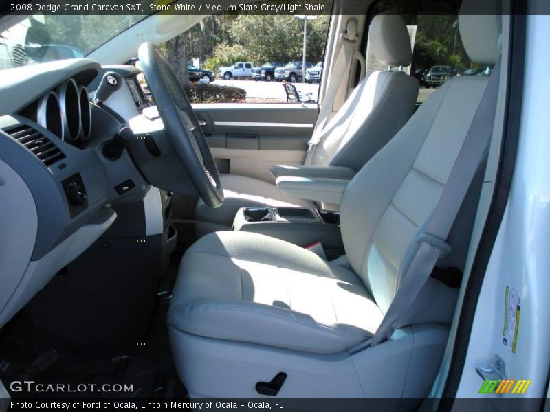 Stone White / Medium Slate Gray/Light Shale 2008 Dodge Grand Caravan SXT