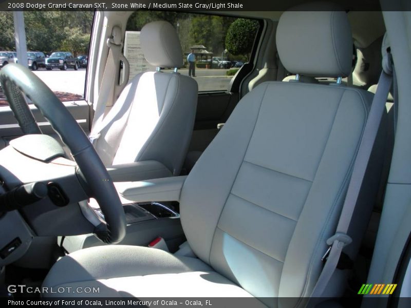 Stone White / Medium Slate Gray/Light Shale 2008 Dodge Grand Caravan SXT