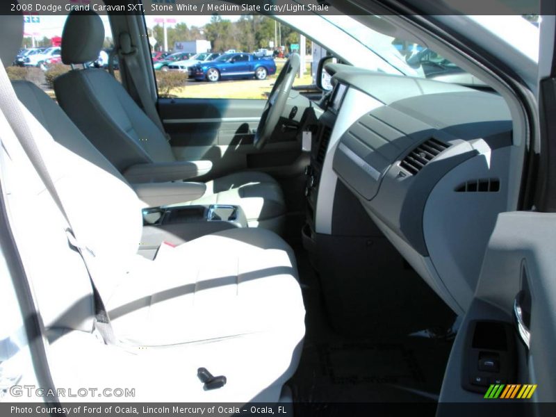 Stone White / Medium Slate Gray/Light Shale 2008 Dodge Grand Caravan SXT