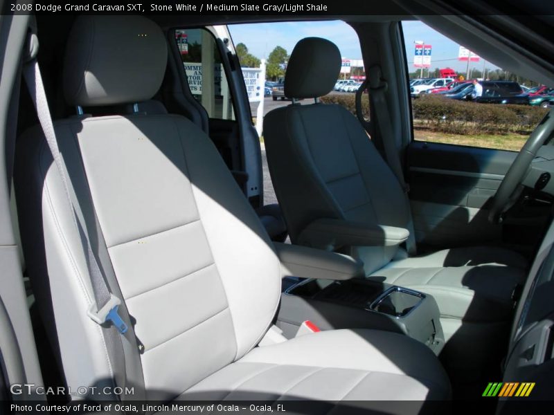 Stone White / Medium Slate Gray/Light Shale 2008 Dodge Grand Caravan SXT