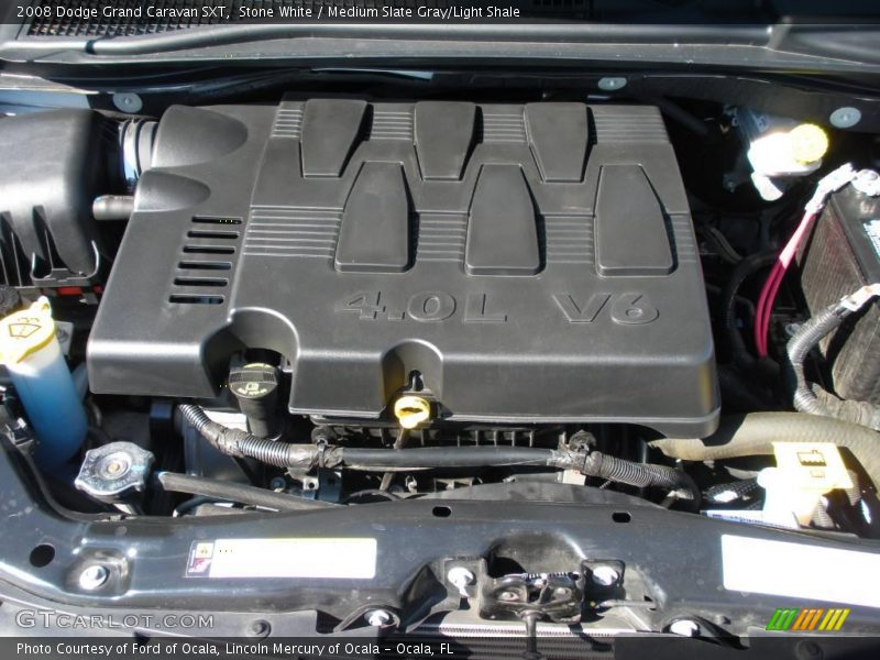 Stone White / Medium Slate Gray/Light Shale 2008 Dodge Grand Caravan SXT