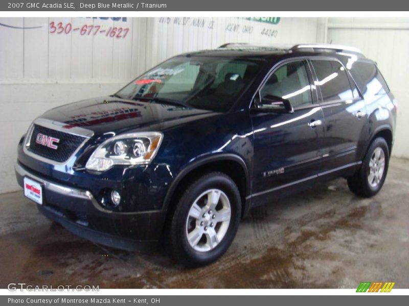 Deep Blue Metallic / Titanium 2007 GMC Acadia SLE