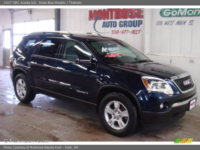 Deep Blue Metallic / Titanium 2007 GMC Acadia SLE