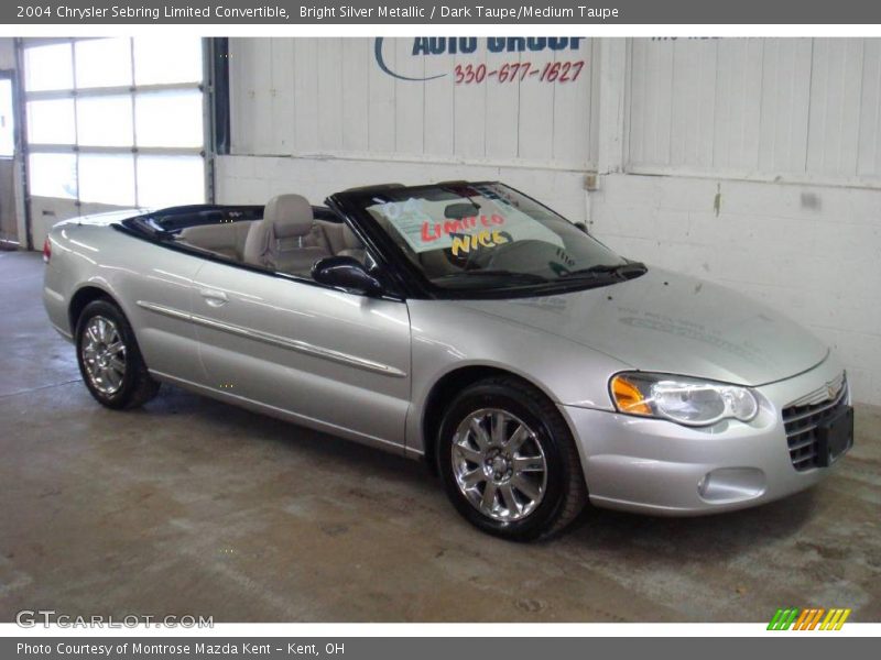 Bright Silver Metallic / Dark Taupe/Medium Taupe 2004 Chrysler Sebring Limited Convertible