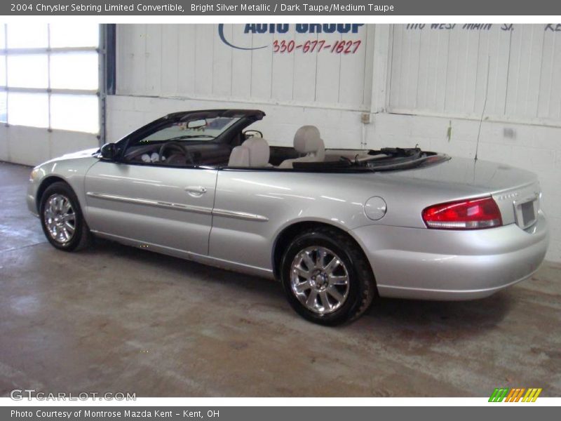 Bright Silver Metallic / Dark Taupe/Medium Taupe 2004 Chrysler Sebring Limited Convertible